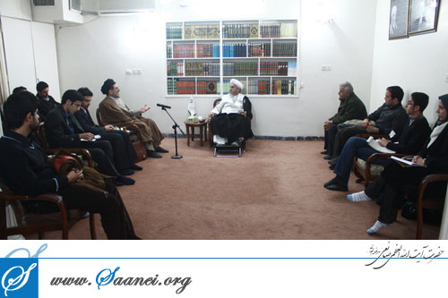 لقاء سماحته رئيس المنظمة الشعبية للدفاع عن تحرير القدس