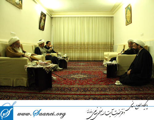 The Presence of Grand Ayatullah Safi Golpayegani in the House of Grand Ayatullah Saanei