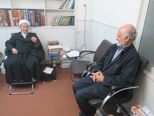 The photoreport of the meeting of Messrs.  Nabavi, Moein, Esmaeeli Moghaddam, and Emam with Grand Ayatollah Saanei